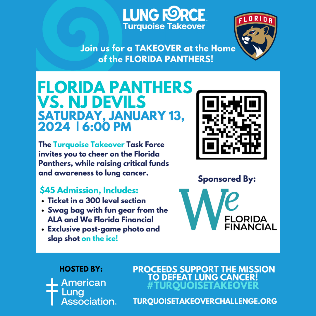 American Lung Association’s Turquoise Takeover Panthers Game